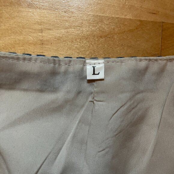 Blue and White Embroidered Vest Top Size L - Picture 5 of 10